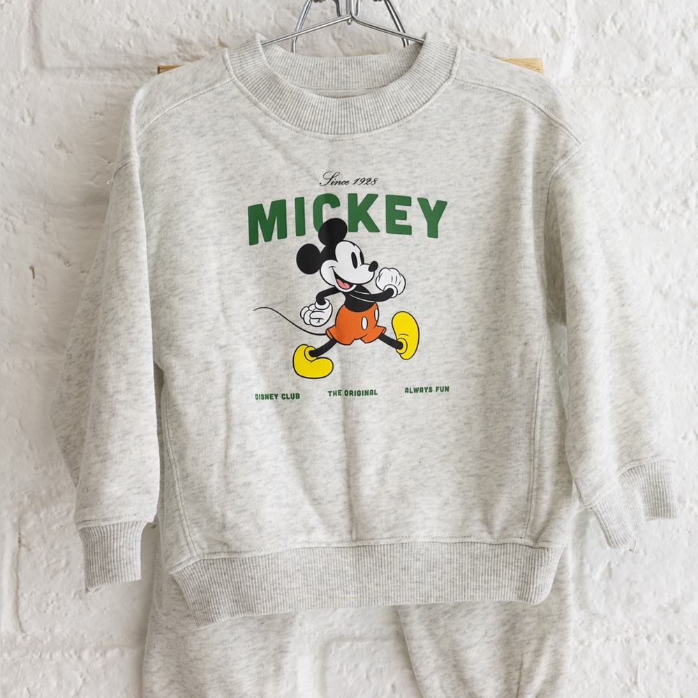 Disney Mickey Mouse Gray Kids Sweatshirt - Size 2T - NWT - Picture 7 of 8